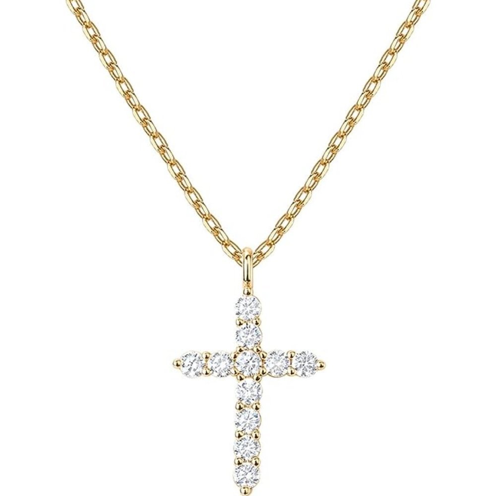 14K Gold Cross Necklace